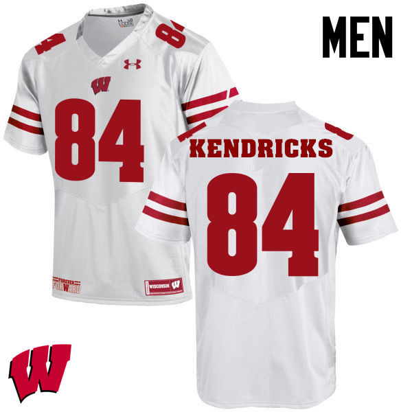 Men Winsconsin Badgers #84 Lance Kendricks College Football Jerseys-White